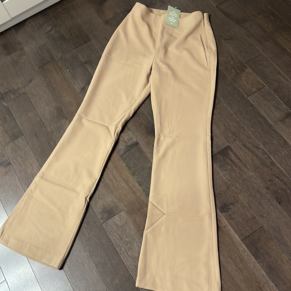 High waisted H&M tan pants